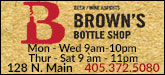 Brown's Bottle Shop Sponsorship Banner